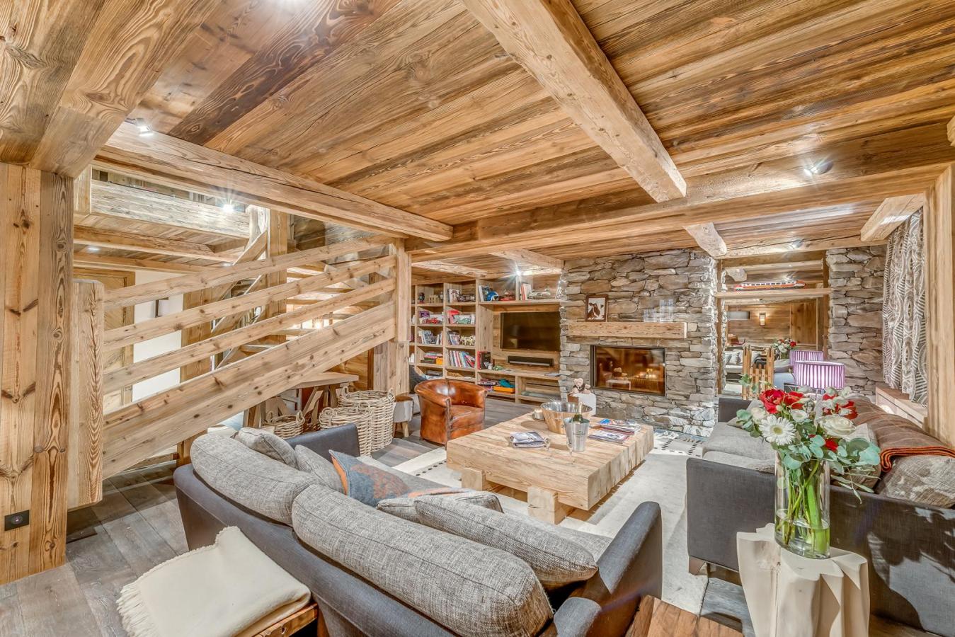 Apartment Les Sorbiers Val disere living room